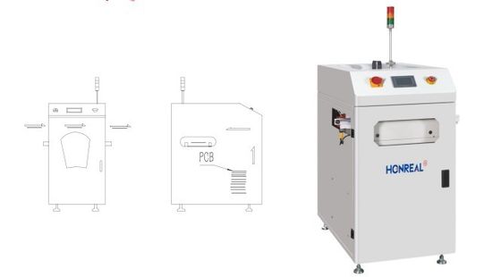 Touchscreen-SMT-PCB-Vakuum-Lader-Sauglader-PCB-Behandhabungsausrüstung
